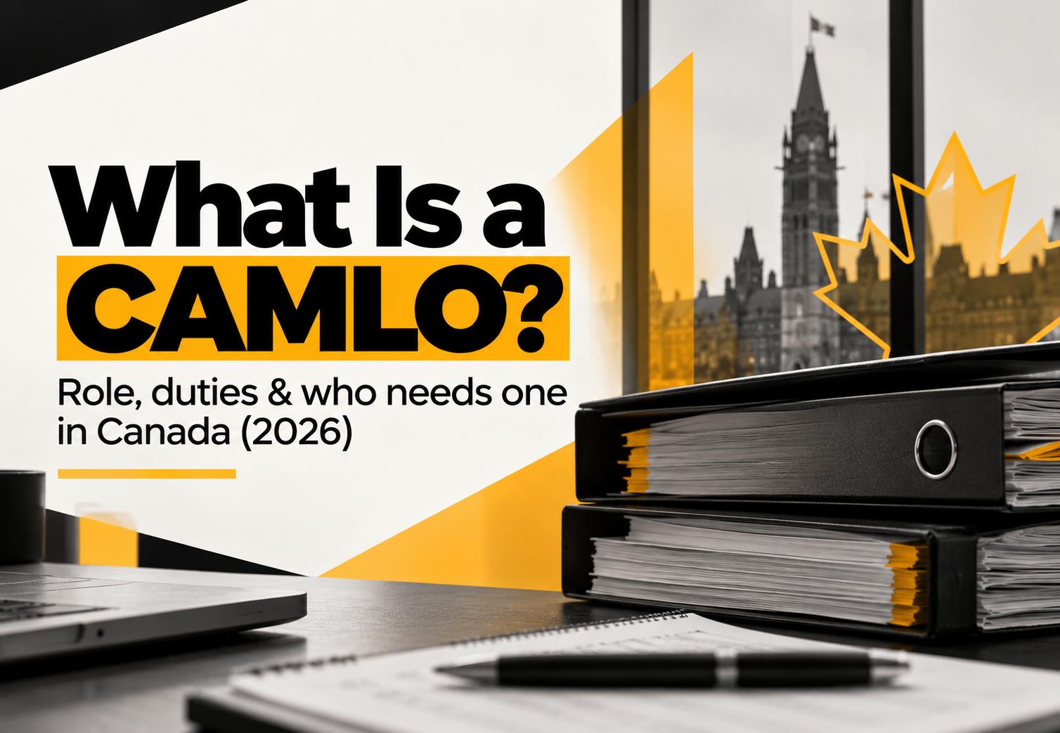 What Is a CAMLO? Chief Anti-Money Laundering Officer role in Canada, AML Incubator compliance guide header