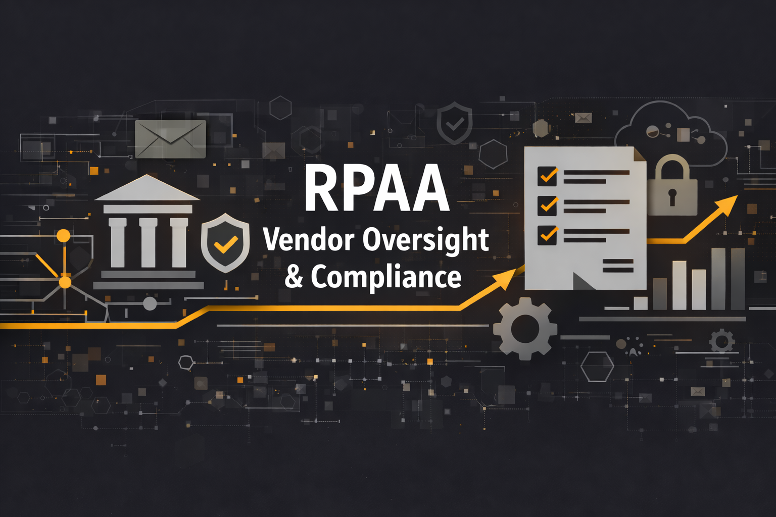 Minimalist compliance header illustrating third-party vendor oversight, operational risk controls, and retail payments supervision through abstract institutional shapes and institutional symbols on a dark background. 𝐖𝐡𝐲 𝐏𝐒𝐏𝐬 𝐒𝐞𝐚𝐫𝐜𝐡 𝐟𝐨